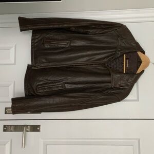 Danier Chocolate Leather Jacket